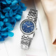 CITIZEN Eco-Drive Movement Blue Plate Steel Belt Fashion Casual Business Calendar Waterproof Women's Watch EW2690-81L