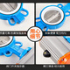 Xugong Hongsheng Pneumatische Tetrafluorobutterfly-Ventil D671F-16 304 Platte Pneumatische Schmetterlingsklemme Klemmklemm-Schmetterlingsventil DN40 GT Modell DN40 (Tetrafluoro+304 Platte)