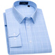 Shanshan (FIRS) long-sleeved shirt men's plaid casual shirt young and middle-aged business formal wear-free shirt 2004 blue 39