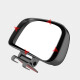 Tuyue car rearview mirror coach car small truck auxiliary mirror rear wheel blind spot mirror reversing glass large field of view small round mirror sticker black - left and right universal (single)