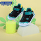 Dr Jiang (Drkong) Chaussures pour enfants en bonne santé Spring et automne garçons et filles dessin animé Cartoon mignon Softs Sole Front Chaussures Sandales respirantes Chaussures pour tout-petits noir / vert 19 adaptées à la longueur du pied d'environ 10,7-11,3 cm