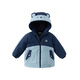 DAVE&BELLA children's clothing waterproof and warm baby cotton-padded jacket for boys and girls, winter cotton-padded jacket, winter quilted jacket, sea fog blue DB4237680-A 110 cm (recommended height 100-110cm)