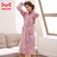 Chat Man (Miiow) Pure Coton Prue de nuit pour femmes Spring and Automne Couple Bathrobe Pajamas Men d'été Summer à manches longues