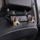 Digaren-Auto-Ornamente, Kopfhundauto-Sitzhaken 3D dreidimensionaler Rücksitz hinten Aufbewahrungshaken SN3897