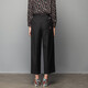 Pantalones de pierna ancha de la marca Yuyu Women Summer's 2023 New Summer y Autumn Thin Right Borded Chiffon Pants FGFC6216 Black M