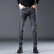 JEEP SPIRIT jeans men's spring and autumn new slim small feet high-end elastic Korean version trendy versatile straight trousers 1049R gray plus velvet 28