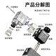 People's solenoid valve 4V210-08 DC24V solenoid control valve air valve two-position five-way reversing valve pure copper coil
