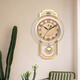 POWER Bawang Clock Living Room Creative Clock Octopus Music Time Report Wall Clock European-style Luxury Quartz Clock 6173 Gold-Programmed Music Time Report