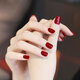 SweetCoolDou Non-Tearable Oily Nail Polish No Bake Quick Drying Drunken Red 12ml Burgundy Cherry Red Manicure CD038