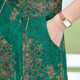 
Fuxi Mama Summer New Dress Imitation Silk Cheongsam Fashionable and Noble Middle-aged and Elderly Women's Summer Temperament Large Size Skirt 698 Red 3XL Recommended 120-135Jin [Jin equals 0.5 kg] Don't pick on body shape