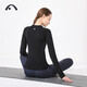 Aixiabu high-end professional yoga clothing women's tops autumn and winter sports fitness clothing Pilates jacket temperament slimming stand-up collar A7383NSM black/Lycra brushed/with chest pad L