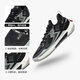 361 BIG3 5.0 Quick 361 Degree Basketball Shoes Men's Shoes Autumn New Fifth Generation Professional Sports Shoes Practical Sneakers Obsidian Black/Silver White 1106-2 Yin Yang 42.5