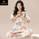 Modal 2025 Nuevo pijama para mujeres en pantalones de manga corta de verano Conjunto de dos piezas Pure Spring y Summer Internet Celebrity Home Clothing Set YS-679 M