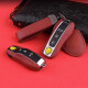 Bordeaux Red Leather Porsche Key Shell Cayenne Macan911 Paramela 718/Taycan CAR CUBIERTA A Burdeos Red [Material de cuero de pantorrilla] set