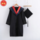 Xue Che Bachelor's Uniform, Master's Uniform, Doctoral Uniform, Tutor Uniform, Undergraduate Adult Degree Uniform, Draped Cloth Shawl Top Hat, Bachelor's Uniform, Liberal Arts Pink S (Clothes + Hat + Tassels + Draped Cloth) Set