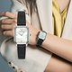 Emporio Armani watch women's European and American watch small green watch retro belt fritillary quartz watch Chinese Valentine's Day gift for girlfriend retro square plate AR11148