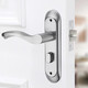 
Beijing bathroom bathroom lock indoor door lock keyless bedroom door lock toilet stainless steel lock universal door handle [promotion] 110 hole distance lock-free tongue set