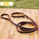 Pet mobilization dog leash dog P chain cowhide dog rope small and medium-sized dog cowhide integrated French bucket P rope 1.8CM*1.8M medium and large cowhide
