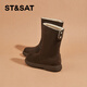 Bottes de neige du samedi pour femmes plus velours épaissis d'hiver Nouveaux bottes courtes décontractées extérieures