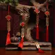 Dai Yutang Chinese Knot Five Emperors' Coin Festive Ornament Copper Coin Transfer to Resolve Door-to-Door Five Emperors' Coin Hanging Room Door Home Furnishing Ornament Ornament Opening Gift Car Car Pendant KD99-60A-2 Two Strings of Five Emperors' Coin + Hook