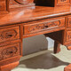 Tianjiang Qicai mahogany furniture Burmese rosewood (scientific name: Big fruit rosewood) all solid wood European style bedroom dressing table dressing stool Fuyun dressing table + stool two-piece set