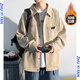 Idee (Zhuyifan) Fett großer Größe 240 Jin [Jin entspricht 0,5 kg] Langarm Shirt Herren Frühlings- und Sommer- und Herbstjacke Herren-Lose und Fett und großer Hemd Herren Mode C867 White M 90-110 Jin [Jin gleich 0,5 kg]