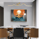 Villa Electric Meder Box Pintura decorativa hidráulica Moderna Versión horizontal Simple Restaurante Restaurante Caja Débil Pintura colgante Arte abstracto Mural Fulu Chengxiang 12593-2 Mirror Crystal Porcelana 100*80 Tamaño de la cubierta 84*73 Negro