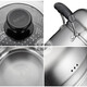 SUPOR multi-purpose cooking pot with double bottom and thickened stainless steel steamer SZ24S1 induction cooker single-layer steamer 22-24cm 22cm comes with dish clip + steaming cloth