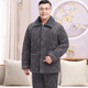 Suiyue Pajamas Hiver pour hommes épaissis épaissis en velours de coton à trois couches Coral Velvet Velvet Home Clothing Set pour les personnes d'âge moyen et les personnes âgées N9930 Café M Velvet de lait amélioré 3xl Code (165-195jin [Jin est égal à 0,5 kg]))