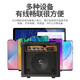 Matador Electric Guitar Speaker Charging Playing and Singing Portable Outdoor Practice Musical Instrument Speaker Can Connect to USB Computer TV 10W Electric Guitar Speaker