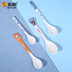 Wuhe (WUHE) Ultraman Children's Spoon Boy Baby Eating Spoon Tableware Melamine Imitation Porcelain Household Spoon Baby Supplementary Spoon Tool Ultraman Tiga - Long-handled Spoon