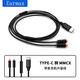 Suitable for Shure SE215 SE535 846 N40 N5005 N1AP type-c to MMCX headphone cable Black Typec/ mmcx cable control version