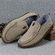Hongxingxiang old Beijing cloth shoes men's single shoes spring and autumn breathable casual shoes soft sole non-slip beef tendon sole driving shoes beans shoes 698 men's camel single 41