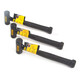 STANLEY (STANLEY) elastic rubber hammer, steel handle shock-proof hammer, floor tile installation hammer, rubber hammer, leather hammer, black 45oz (1276g)57-564-22