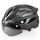 Rgtyo Fahrradhelm integrierter Formbrillen Brillen Radfahr Helm Fahrradhut Männer und Frauen Mountain Road Bike Sicherheitshelm