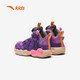 Anta-Kinder-Turnschuhe Herrenschuhe 2025 Neue Knopfpolstere Anti-Rutsch-Basketballschuhe [zusätzliche Form] Lila/Lila/Noya Purple 9901-3 30