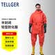 TELLGER/TELLGER semi-enclosed light chemical protective clothing PVC one-piece acid and alkali resistant chemical anti-virus clothing raw secondary protective clothing thickened one-size-fits-all 42 size boots
