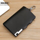 Maiweini Bag Key Bag Men's Genuine Leather Keychain Bold de almacenamiento Bolsa de gran capacidad Billetera Caso de la llave del hogar del brillo del brillo negro