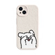 Piedras adecuadas para la caja del teléfono Apple Puppy Maltese Dog New Pareja Fun Cartoon Men lindos Lambs Lambskin Caja protectora Soft Shell Case Full Shell Anti -Fall Right [Textura Negra] Futuro brillante - XP12083 iPhone16