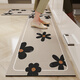 Gudie kitchen special floor mat diatom mud water-absorbing oil-absorbing non-slip mat floor oil-proof long wipeable no-wash foot mat Shengshi Xiaobaihua special-shaped diatom mud kitchen floor mat 45*70+45*150cm (5 yuan off for package)