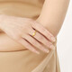 Zhou Shengshengyong Series Gold Ring Love Heart Gold Movement Heart Ring Wedding Gift 15277R Priced 13-round - 2.79g (including labor cost 130 yuan)