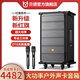 Audio Audio New Hongqi BD-H1583B Профессиональная трехминутная голосовая карта Outdoor Square Three-Minite Voice Card K Song Heavy Bass Dance Dance Dance Dance с беспроводным микрофоном H1283B+ Dual Microphone (12-дюймовый трехминутный голос)