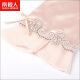 Antarctic Nightgown Women's Pajamas Women's Summer Simulated Silk Short Sleeve Ice Silk Thin Home Clothes Sexy Pajamas Champagne L