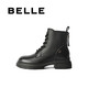 Belle Comfortable Martin Boots Women's Winter New Shopping Mall Sheepskin Fashion Boots B7E2DDD4 Black - Velvet Lining 40 (250mm)