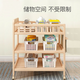 BANGLEDI newborn care table solid wood mobile baby diaper table multifunctional baby massage bathtub nursing table + Xiaolongzai care pad three-layer * partition full solid wood