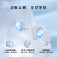 Lao Fengxiang's silver blue galaxy earrings for women are a hot style ins-style girl's birthday and anniversary gift for her girlfriend and wife. Skin-friendly silver earrings*earrings*local warehouse/delivered nearby