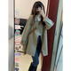 妍莉芬（yanlifen）风衣外套女秋季2025年新款春秋韩版休闲洋气女士短外套上衣女装 卡其色短外套风衣1081 45/55kg/M