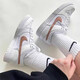 NIKE耐克男女鞋新款DUNK LOW复古滑板鞋 运动休闲鞋DH9765_100 白-金属红 35.5