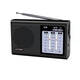 Amoi Q1 elderly radio multi-band portable rechargeable manual station selection FM medium wave broadcast black standard + charger