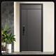 
OUDILE Class A security door zinc alloy entrance door villa door + aviation aluminum foil filled entrance door smart fingerprint lock visual cat eye lock 2150*960 /2050*1050
